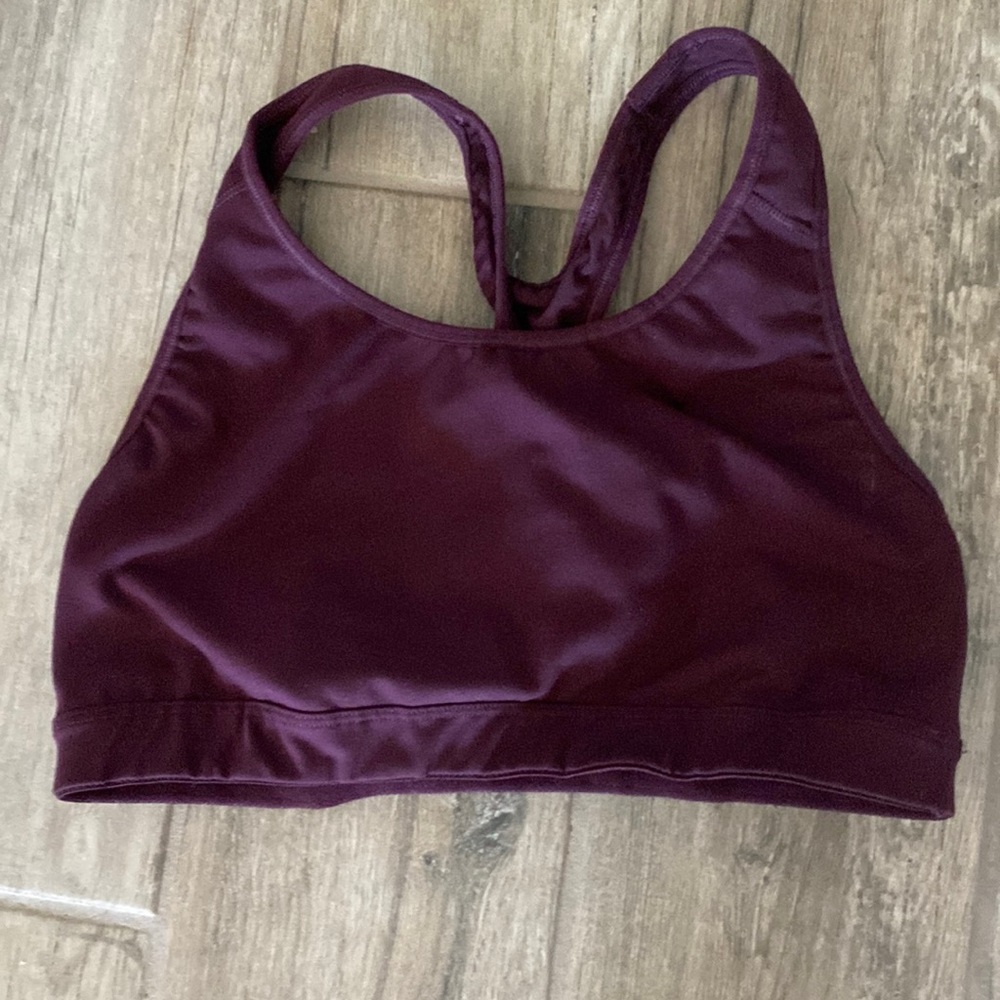 Old Navy sports bra maroon color size large